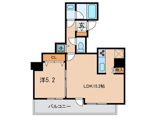 クロスレジデンス大阪新町の物件間取画像